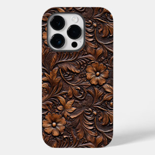 Western Brown Cowgirl Bohemian Floral Case-Mate iPhone 14 Pro Case