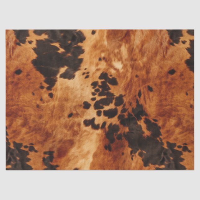 Western Brown Cowhide Tissue Paper (Front)