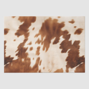 Western Brown Cream Cowhide Tissue Paper