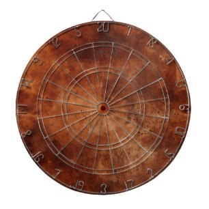 Western Brown Faux Cowhide   Dartboard