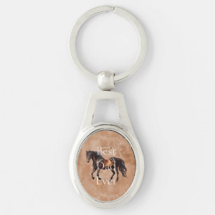 Western Brown Horse  Key Ring