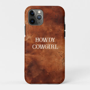 Western Brown Howdy Cowboy Brown  iPhone 11 Pro Case