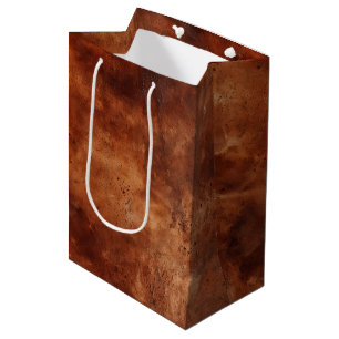 Western Brown Howdy Cowboy Brown  Medium Gift Bag