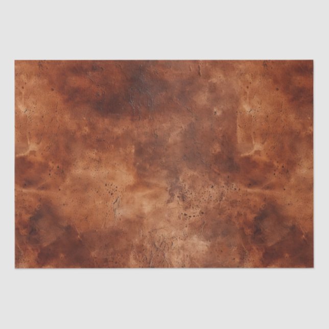 Western Brown Howdy Cowboy Brown  Tissue Paper (Front)
