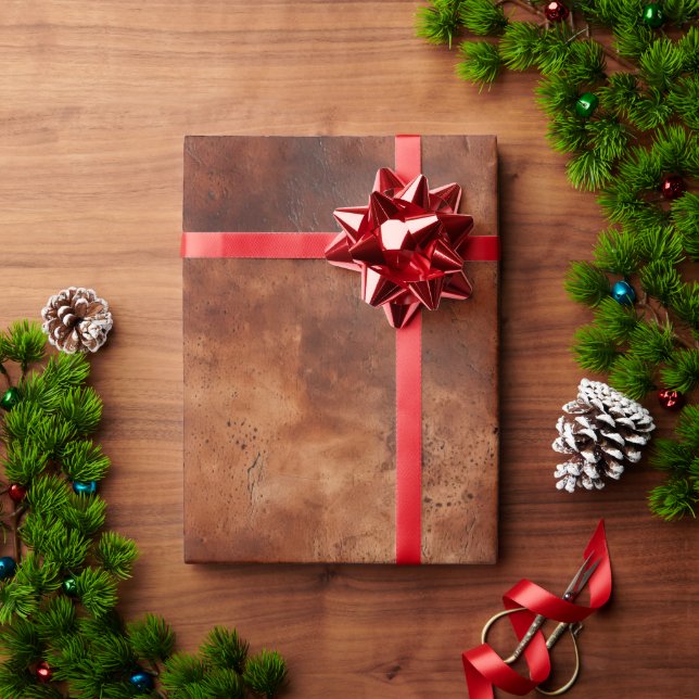 Western Brown Howdy Cowboy Brown  Wrapping Paper (Holiday Gift)