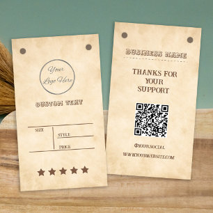 Western brown with logo southern product price tag