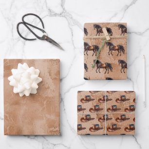 Western Brown Wrapping Paper Sheet
