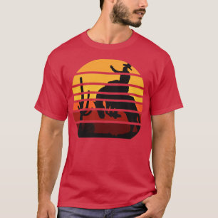 Western Bucking Horse Cowboy Sunset Vintage T-Shirt