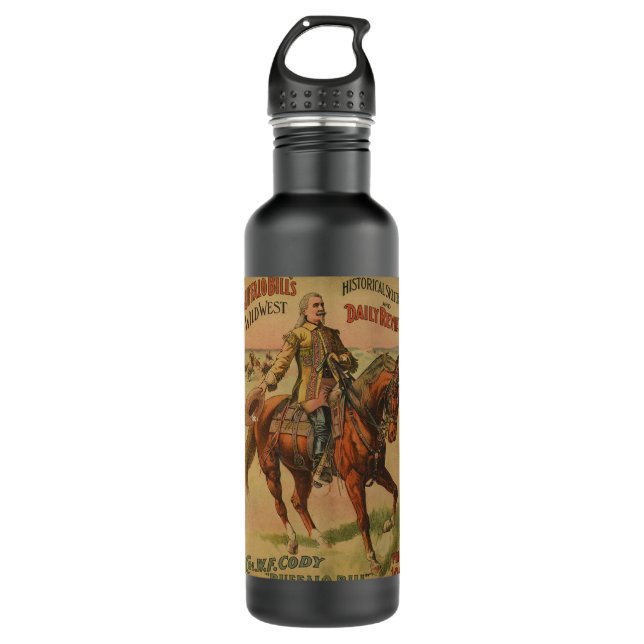 Western Buffalo Bill Wild West 710 Ml Water Bottle (Front)