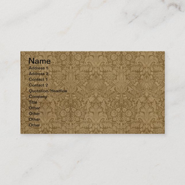 Western Buffalo Bill Wild West Business Card (Front)