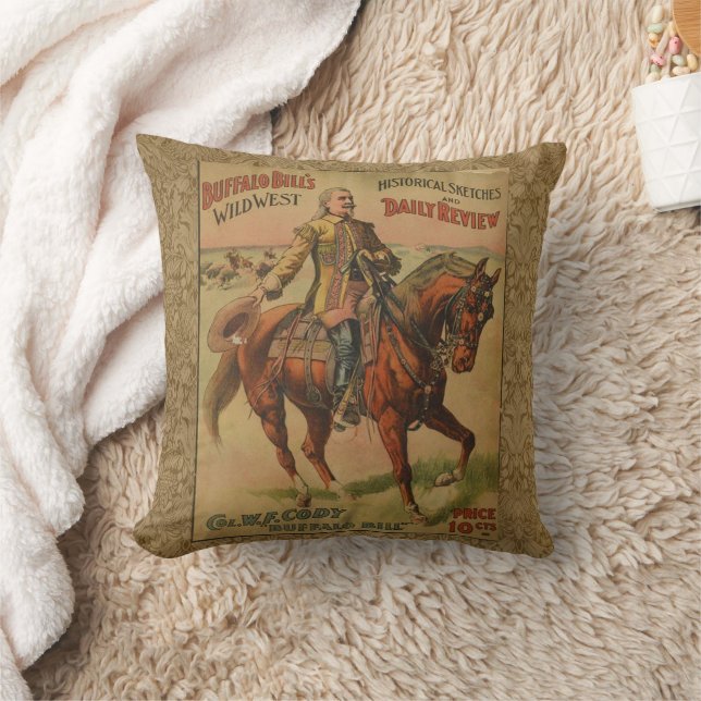 Western Buffalo Bill Wild West Cushion (Blanket)