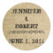 Western Burlap Envelope Seal