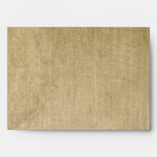 Western Burlap Wedding Envelope