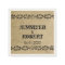 Western Burlap Wedding Napkin