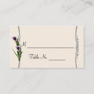 Western Calla Lily Posh Wedding Place Cards