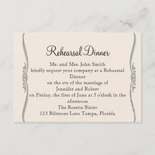 Western Calla Lily Posh Wedding Rehearsal Invitation