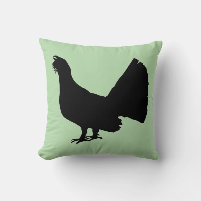 Western capercaillie cushion (Front)