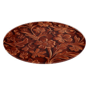 Western carved faux wood  cutting board