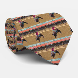 Western Cheyenne Rodeo Cowboy Bull Riding Necktie