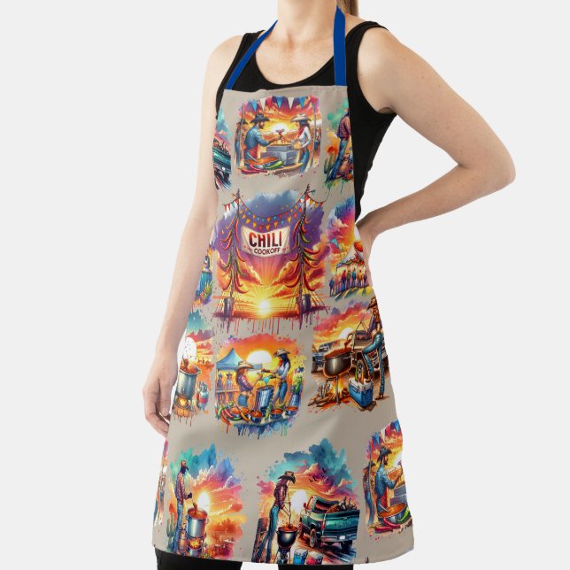 Western Chilli Cookoff Scenes 1  Apron (Insitu)