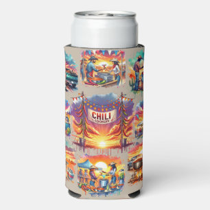 Western Chilli Cookoff Scenes 1 Seltzer Can Cooler