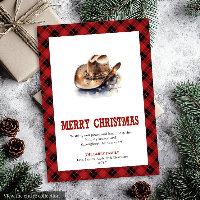 Western Christmas card cowboy country theme (Western Christmas card cowboy country theme

)