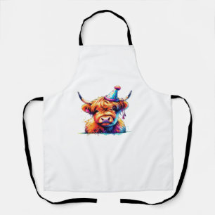 Western Christmas Cow Essential T-Shirt Apron