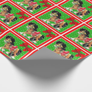 Western Christmas Little Horse Pony With Saddle Wrapping Paper