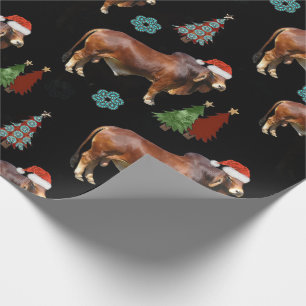 Western Christmas Pattern Wrapping Paper