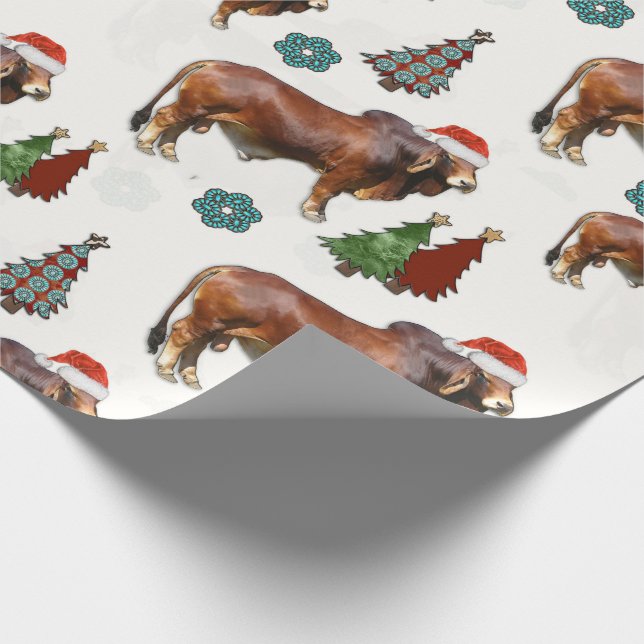 Western Christmas Pattern Wrapping Paper (Corner)