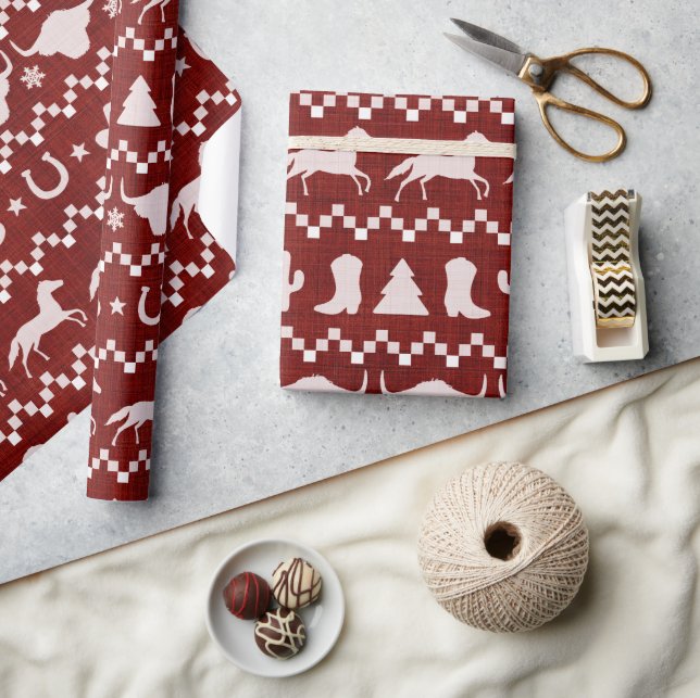 Western Christmas Wrapping Paper (Crafts)