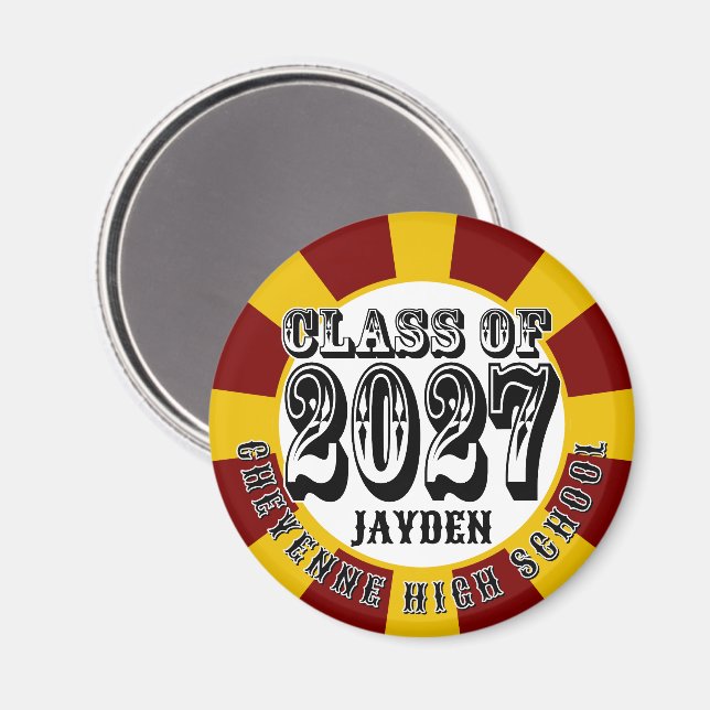 Western Class of 2027 Graduation Magnet (Front/Back)