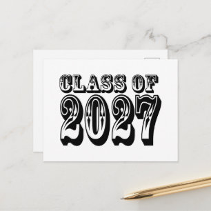 Western Class of 2027 Graduation Postcard