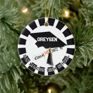 Western Class of 2027 Photo Graduation Ceramic Tree Decoration