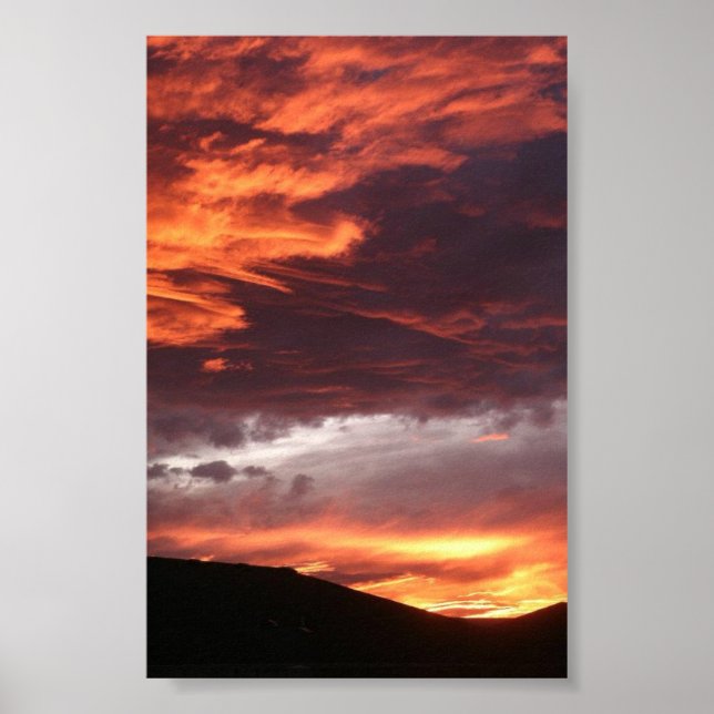 Western Colorado Sunset Poster (Front)