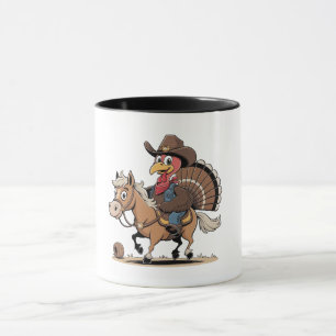 Western Cooked Turkey Thanksgiving Cowboy Cowgirl  Mug