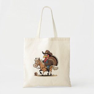 Western Cooked Turkey Thanksgiving Cowboy Cowgirl  Tote Bag