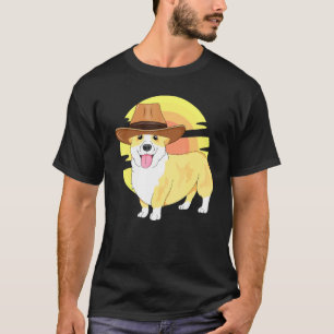 Western Corgi Dog Texas Rodeo South Kids Country T-Shirt