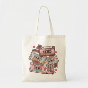 Western Country Cassette Tapes Tote Bag
