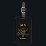 Western Country Cowboy Monogram Best Man Groomsmen Luggage Tag<br><div class="desc">Personalised gifts for groomsmen and best man with old western cowboy theme. Decorated with cowboy hat with vintage western font. Text and colour are editable using the Design Tool to fit your occasion. Get this customise gift for wedding,  bachelor party,  engagement party or any other special occasions.</div>