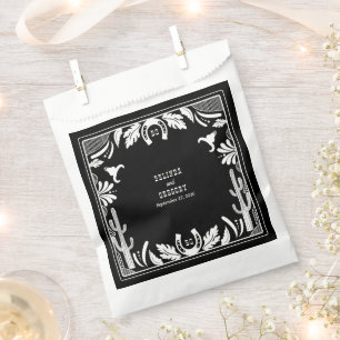 Western Country Cowboy Rustic Wedding Favour Bags