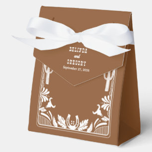 Western Country Cowboy Rustic Wedding Welcome Favour Box