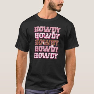 Western Country Cowgirl Rodeo Horse Girl Howdy Cac T-Shirt
