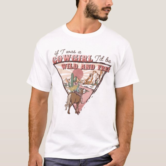 Western Country Cowgirl T-Shirt (Front)