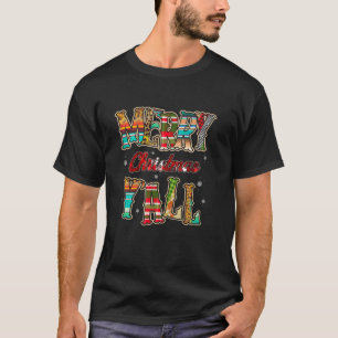 Western Country Cowhide Turquoise Rodeo Merry Chri T-Shirt