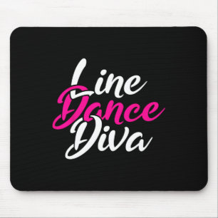 Western Country Line Dancing Diva Women Gift Line Mouse Mat