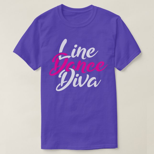 Western Country Line Dancing Diva Women Gift Line  T-Shirt (Design Front)