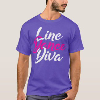 Western Country Line Dancing Diva Women Gift Line T-Shirt
