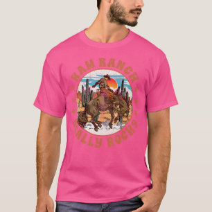 Western Country Ram Ranch Really Rocks Cowboy Ridi T-Shirt