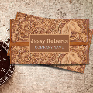 Western Country Ranch Horse Trainer Equestrian Business Card